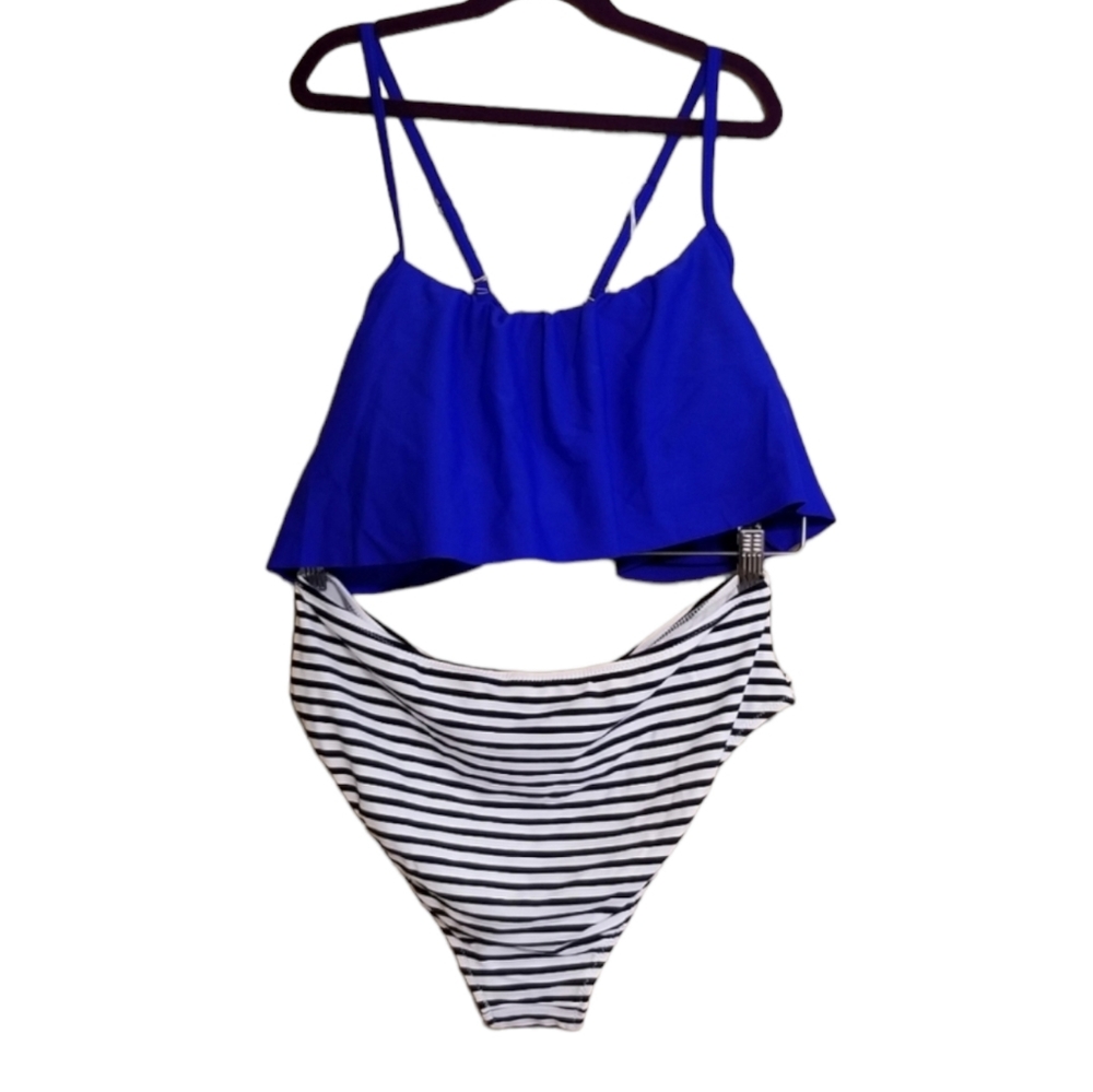 Bikini blue/white XL